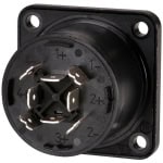 Conector Speakon 8 poli Panou Neutrik NL8MPR-BAG, Negru - imagine 2