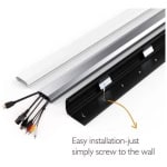 Plinta mascare cablu TV Aluminiu Blackmount CC09-110, 1100 x 60 x 20mm (WxLxD), Silver - imagine 5