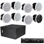 Bose Restaurant Speakers System 8x FS2C White + Subwoofer