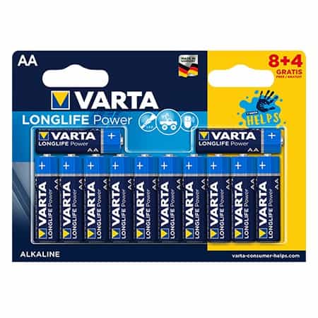 VAR-LR6-12 Baterii alcaline AA Varta LR06 AA set 12 buc