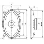 Difuzor oval Visaton FR 9.15 - 4 Ohm - imagine 2