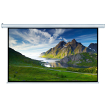 Ecran videoproiector electric perete/tavan, 300 x 168 cm, Blackmount, Format 16:9