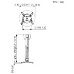 Suport videoproiector tavan telescopic Vogel's PPC1540