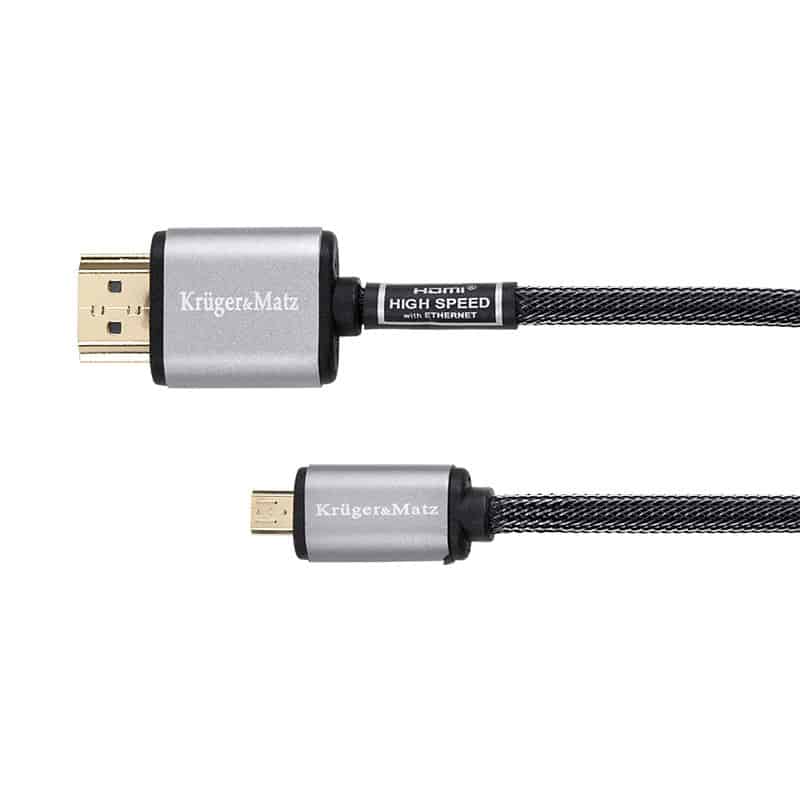 cablu-micro-hdmi-KM0328 Cablu HDMI Micro HDMI 3m Kruger&Matz Premium
