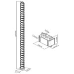 Sistem management cabluri flexibil Blackmount CC10-1 - imagine 2