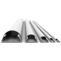 Plinta mascare cabluri Aluminiu Multibrackets 2155,ALB, 80 x 1100 x 42 mm (WxLxD)