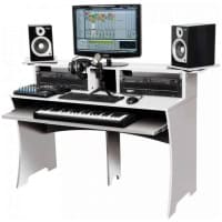 Birou studio muzica Glorious Workbench White