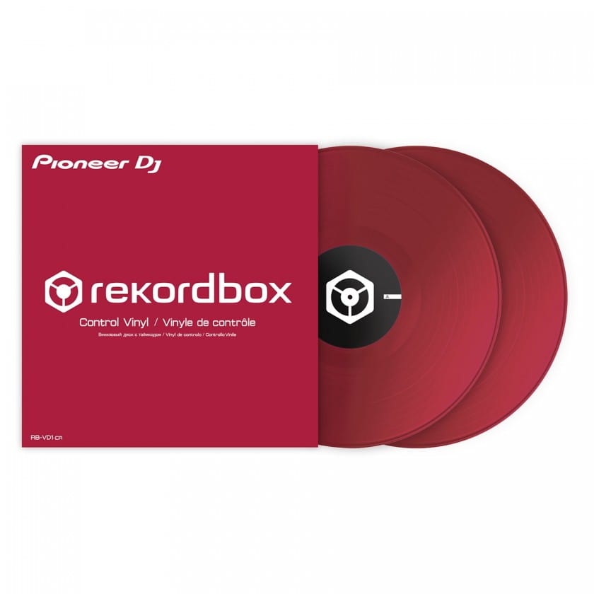 rb-vd1-red_1 Vinyl DVS Rekordbox Control Vinyl Pioneer RB-VD1-CR Pair