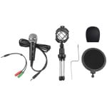 Microfon cu Pop Filter si trepied VARR 4
