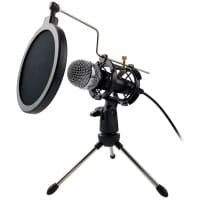 Microfon cu Pop Filter si trepied VARR