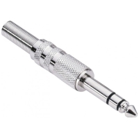 Conector Jack TRS 1/4 metal