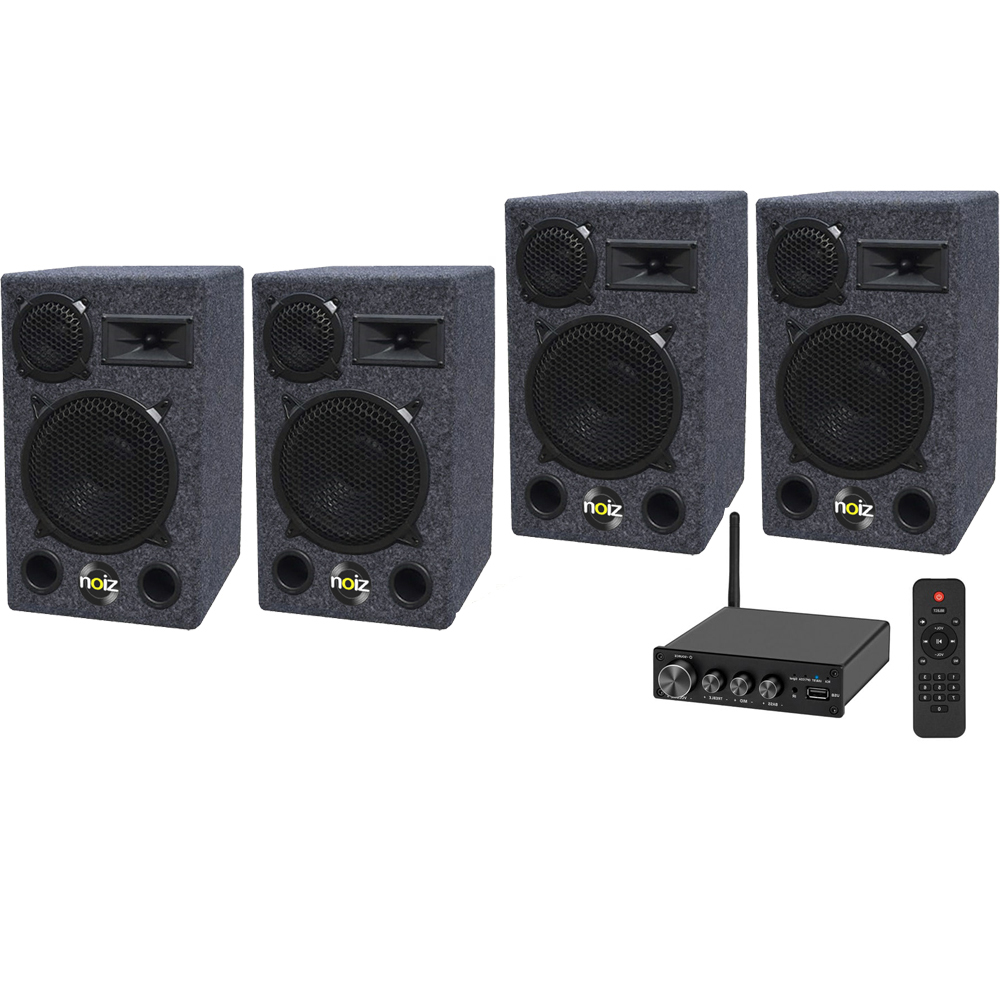 set-boxe-profesionale Set boxe profesionale cu amplificator Noiz Retro Box - A20 Bundle