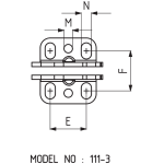 CLEMA DE FIXARE CU ACTIONARE ORIZONTALA 111 - imagine 2