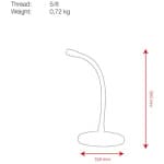 Stativ microfon Flexibil Showgear Desk Microphone Stand - imagine 2