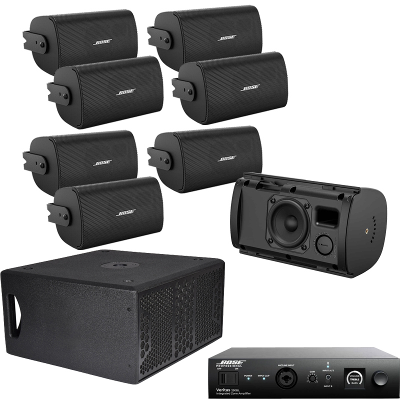 Bose Professional Freespace FS2SE Black + Subwoofer - Restaurant
