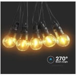 Ghirlanda Solara Gradina 12m, IP65, Kit Complet - imagine 4