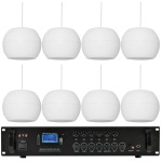 Sistem audio pentru magazin 8 boxe pendante Adastra PS50-W Bundle 12