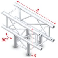 Pro-30 Square F Truss - T-Cross 3-way - 71cm