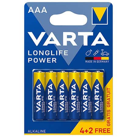 VAR-LR3 BATERIE ALCALINA LONGLIFE POWER LR3 4+2 VARTA - imagine 1
