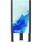 Totem luminos exterior triunghiular cu 2 sau 3 fete P4 exterior PT404 3