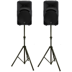 Boxe active Mackie SRM 450 Stands Bundle