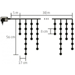 Perdea lumini LED KKF 908/WW 2
