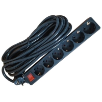 Prelungitor negru 6 prize