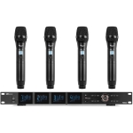 Set 4 microfoane fara fir PD524 UHF, 4x100 de canale, Power Dynamics 1