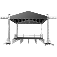 Scena concerte mobila 8m x 6m x 7m cu podium