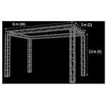 Structura aluminiu scena 6x3x3.5M 1