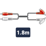Cablu RCA In-Out cu Prelungire 1.8m 2
