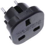 Adaptor priza UK EU Negru