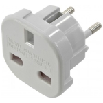Adaptor stecher UK EU Alb