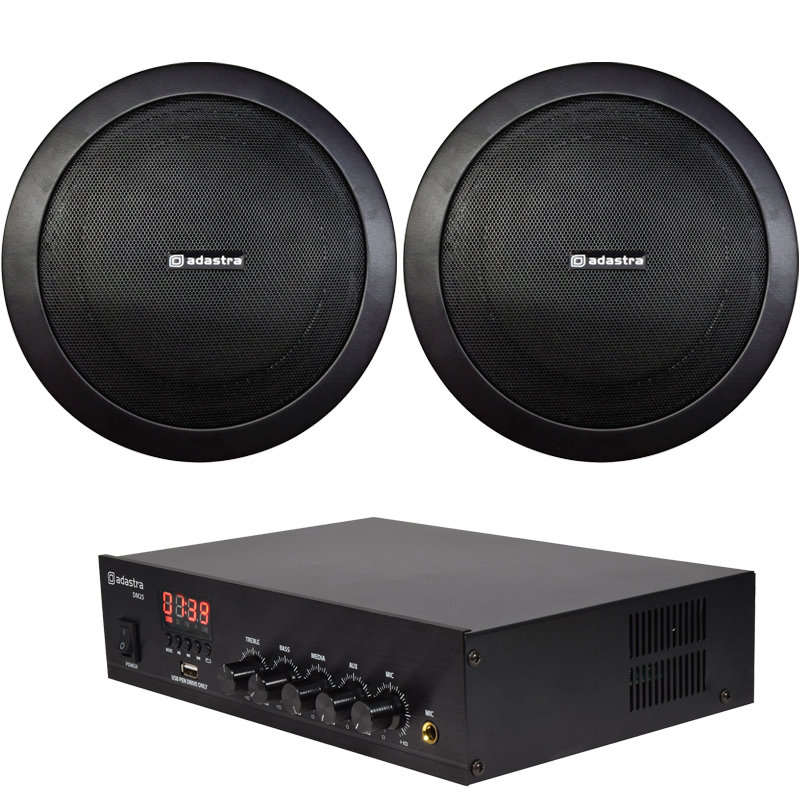 set-2-boxe-tavan-negre Sistem sonorizare restaurant tavan Adastra EC5BK Bundle 2