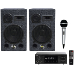 Statie cu boxe si microfon Noiz Vintage Box Mic Bundle