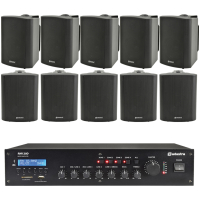 Sistem 10 boxe exterior cu amplificator 100V Adastra BP4 Restaurant Bundle 10