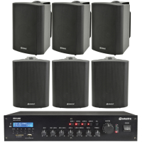 Sistem 6 boxe exterior cu amplificator 100V Adastra BP4 Restaurant Bundle 6
