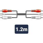 Cablu Phono Pickup cu Masa 1.2m 3