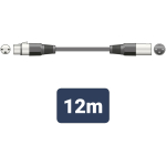 Cablu microfon profesional 12m XLR QTX 2