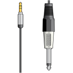 Cablu jack 3.5 la 6.3 stereo mono 1.5 m 3
