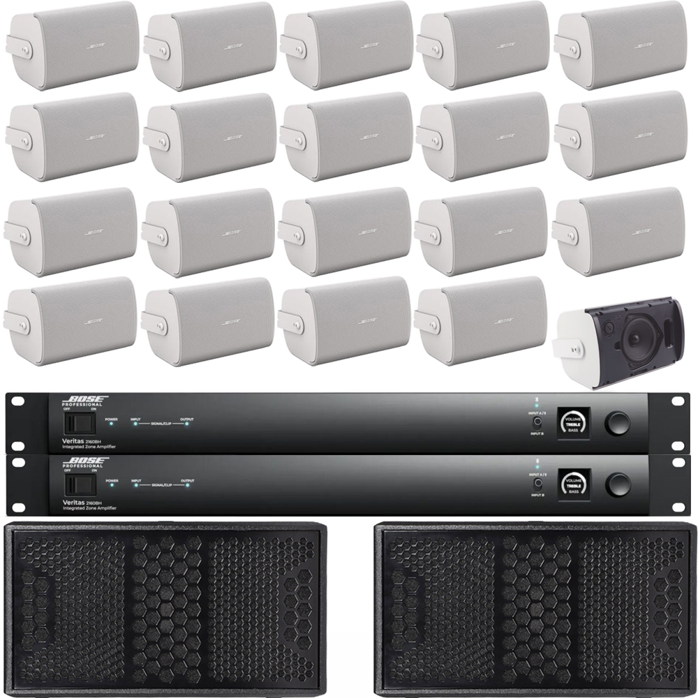 Sistem-sonorizare-sala-fitness-Bose-2 Sistem audio sala fitness Bose FS4SE Veritas Sport Pack X2