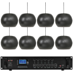 Sistem audio hala / magazin 8 boxe pendante Adastra PS50-B Bundle 8