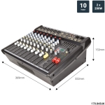Mixer cu putere incorporata, bluetooth, Citronic CSP-410 45