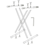 Stativ orga dublu M-Flex SX-008