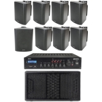 Sistem sonorizare 8 boxe cu subwoofer Adastra BC6B Bundle 8