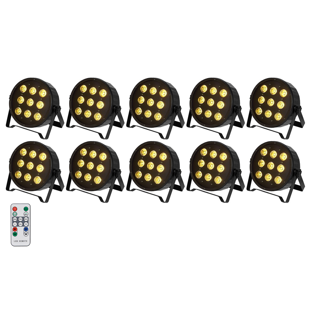 lumini-ambientaale-evenimente Lumini ambientale evenimente DMX 10x LED FLAT PAR