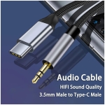 Cablu USB C jack 3.5 stereo 1m M-Flex 5
