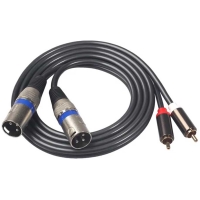 Cablu 2 RCA 2 XLR tata Dual 1.5m M-Flex