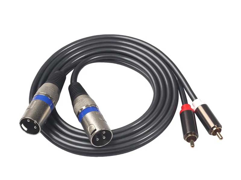 cablu-2-rca-2-xlr Cablu 2 RCA 2 XLR tata Dual 1.5m M-Flex