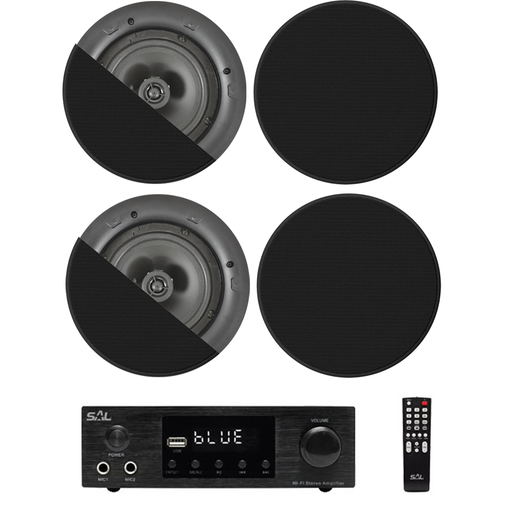 set-4-boxe-tavan-negre Sistem audio incastrat in tavan negru